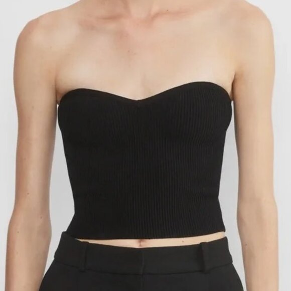 Abercrombie & Fitch Sculpt Sweetheart Sweater Tube Top Size Small - Picture 3 of 11